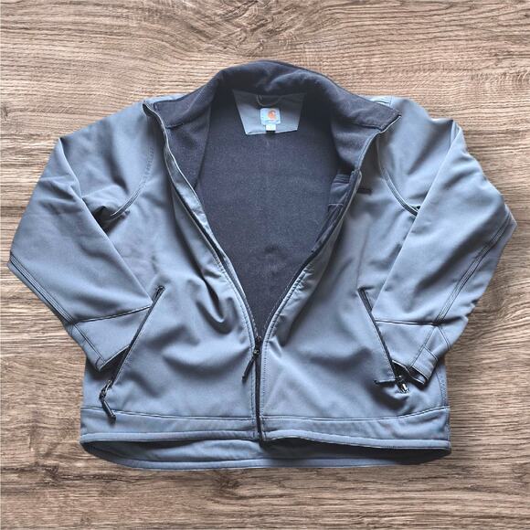 Carhartt Men's Crowley Soft Shell Jacket Charcoal, Size XL - Picture 2 of 6